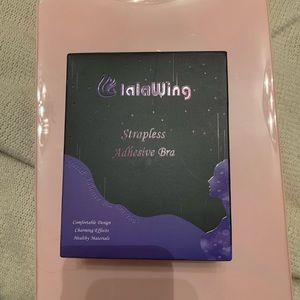 Strapless, stick-on adhesive bra